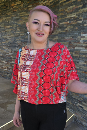 Bluza 412 imprimeu rosu Anesia [1]