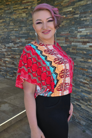 Bluza 412 imprimeu rosu Anesia [0]