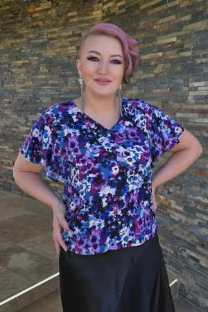 Bluze dama - Bluza 413 imprimeu 1 Anesia