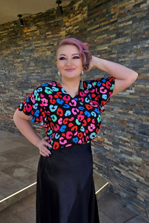 Bluze dama - Bluza 413 imprimeu 2 Anesia