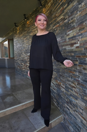 Bluza 416 voal neagra Anesia [2]