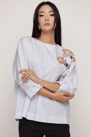 Bluza 4305 bumbac alba Mizar [1]