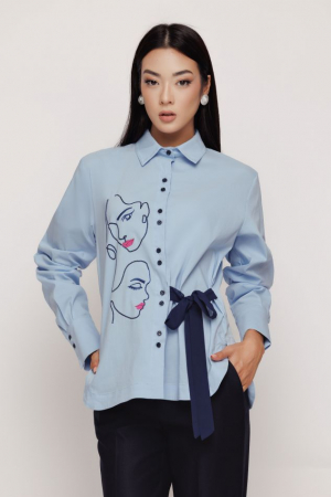 Bluze dama - Bluza 4340 bleu ciel Mizar
