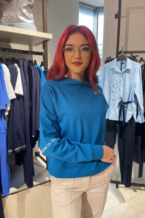 Bluze dama - Bluza 4458 albastra Mizar