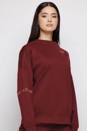 Bluze dama - Bluza 4458 bordo Mizar