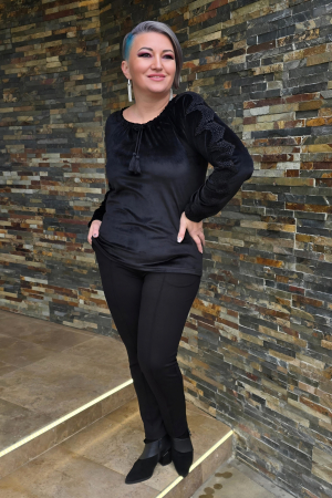 Bluza 502 neagra catifea Aquared [2]