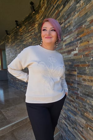 Bluze dama - Bluza 5394 bej Mizar