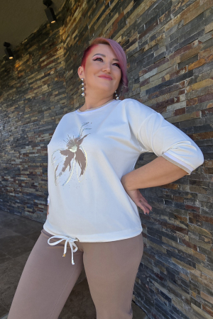 Bluze dama - Bluza 5398 floare Mizar
