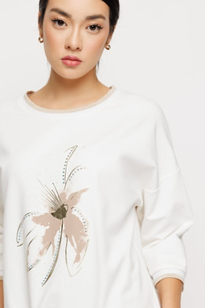 Imbracaminte Femei - Bluza 5398 floare Mizar XS