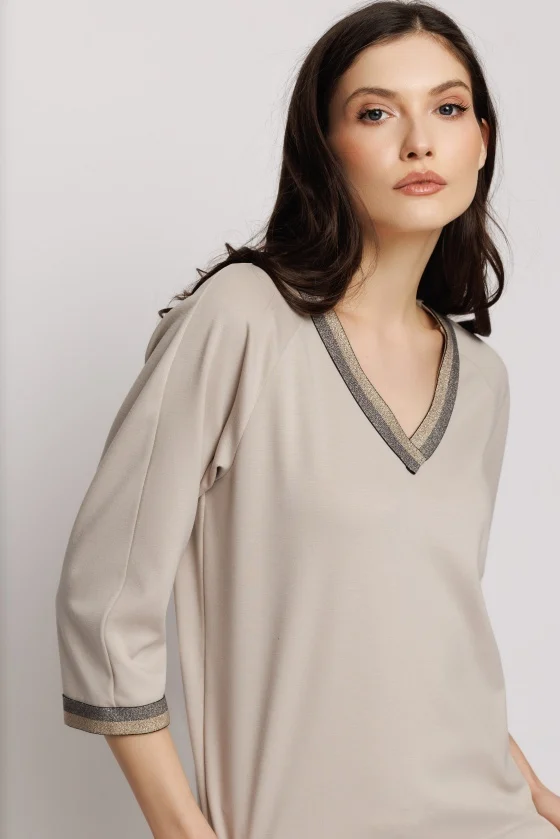 Bluze dama - Bluza 6090 bej Mizar