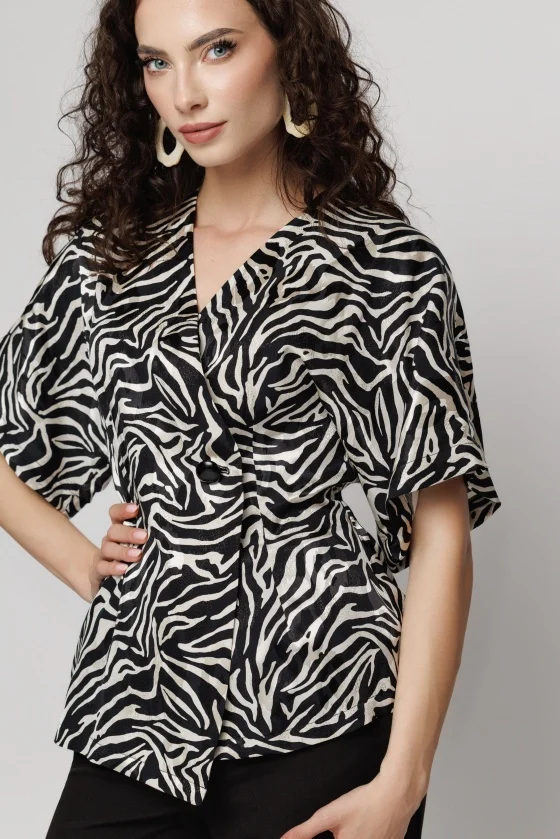 Bluze dama - Bluza 6265 animal print Mizar