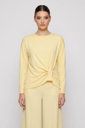Imbracaminte Femei - Bluza 6366 galben pai Mizar