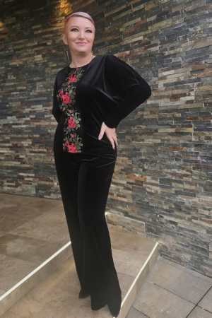 Bluza 72 neagra catifea Exnec [3]