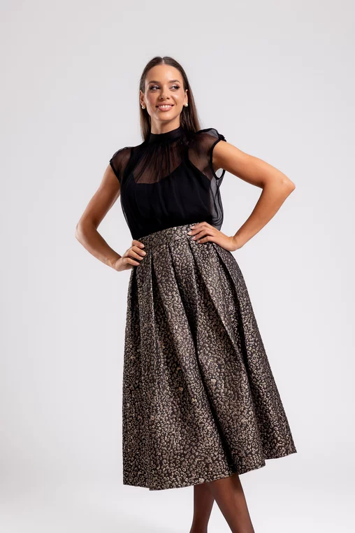 Bluza C4428 matase neagra Caramel [1]