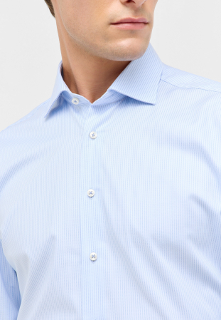 Camasa bleu, slim fit, pentru barbati, 100% bumbac, maneca lunga, model 1090/11 F170 Eterna [2]