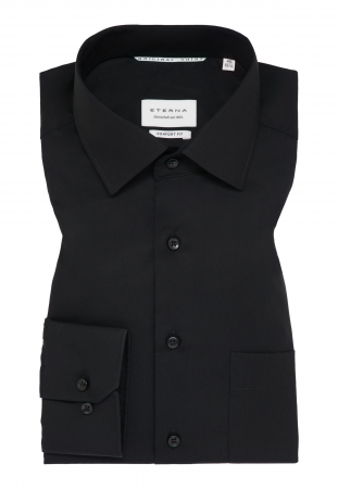 Camasa neagra, confort fit, pentru barbati, 100% bumbac, maneca lunga, model 1100/39 E19K Eterna 47 [5]