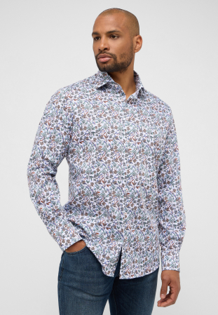 Imbracaminte Barbati - Camasa imprimata, modern fit, pentru barbati, 100% bumbac, maneca lunga, model 1167/83 X18K Eterna