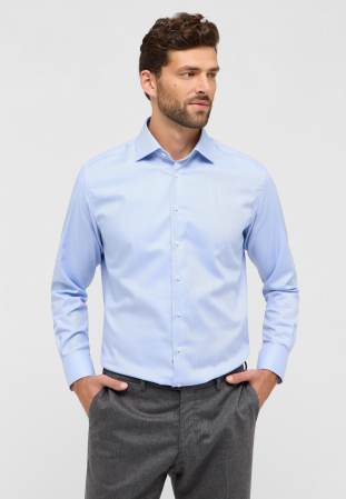 Camasa blue, modern fit, pentru barbati, 100% bumbac, maneca lunga, model  1179/12 X18K Eterna [0]