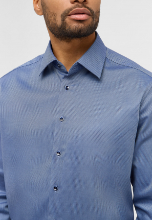 Camasa albastra, confort fit, pentru barbati, 100% bumbac, maneca lunga, model 2132/17 E181 Eterna [1]