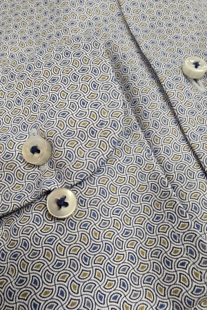 Camasa imprimeu, slim fit, pentru barbati, 100% bumbac, maneca lunga, model  2615/24 F68V Eterna [2]