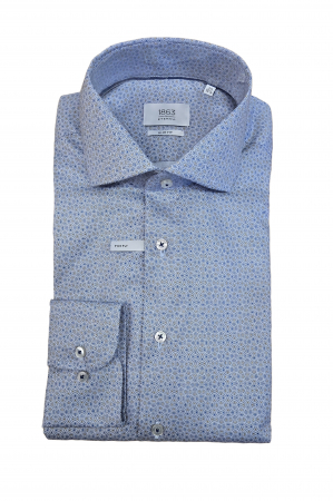 Slim Fit - Camasa imprimeu, slim fit, pentru barbati, 100% bumbac, maneca lunga, model  2615/24 F68V Eterna