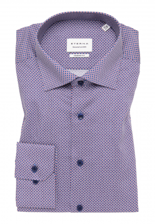 Camasa albastra, modern fit, pentru barbati, 100% bumbac, maneca lunga, model  4002/56 X18K Eterna [5]