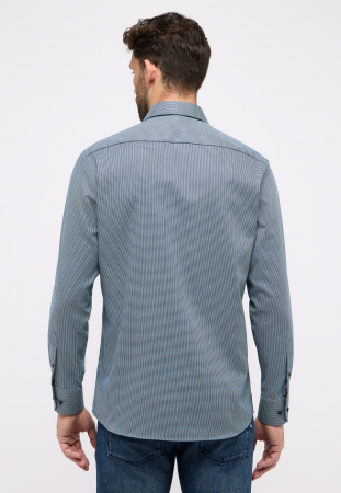Camasa turquaz, modern fit, pentru barbati, 100% bumbac, maneca lunga, model 8038/48 X18K Eterna [1]