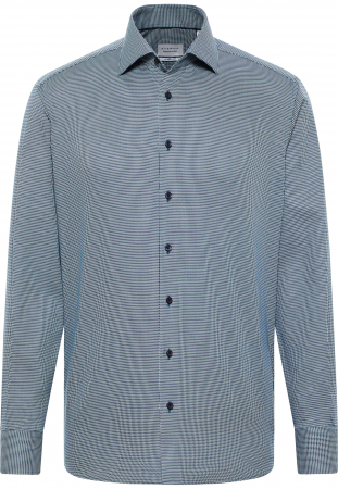 Camasa turquaz, modern fit, pentru barbati, 100% bumbac, maneca lunga, model 8038/48 X18K Eterna [4]