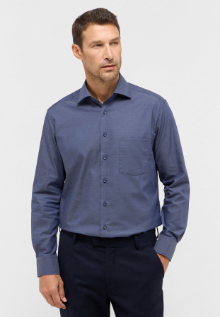 Imbracaminte Barbati - Camasa bleumarin, modern fit, pentru barbati, 100% bumbac, maneca lunga, model  8134/07 X15K Eterna