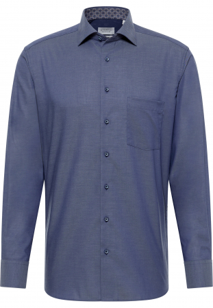 Camasa bleumarin, modern fit, pentru barbati, 100% bumbac, maneca lunga, model 8134/07 X15K Eterna [4]