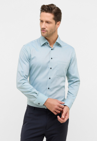 Imbracaminte Barbati - Camasa verde, modern fit, pentru barbati, 100% bumbac, maneca lunga, model 8464/43 X181 Eterna