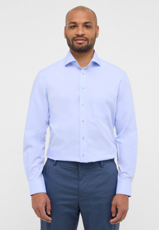 Imbracaminte Barbati - Camasa blue, modern fit, pentru barbati, 100% bumbac, maneca lunga, model  8505/10 X18V Eterna