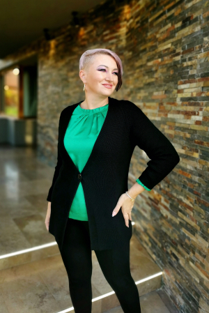 Cardigan 329 negru Acvila [1]