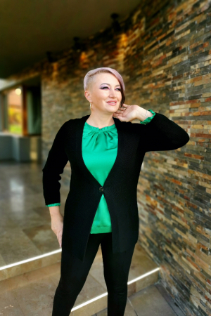 Cardigan 329 negru Acvila [3]