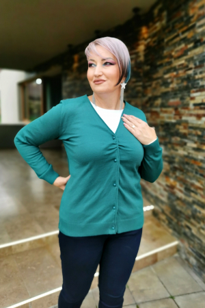Tricotaje dama - Cardigan 53 verde Magnetic