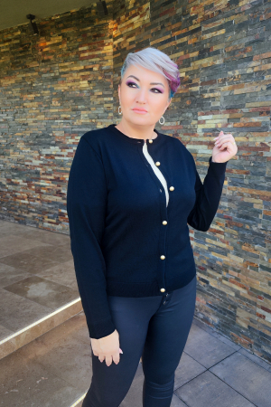 Cardigan JD61 negru Magnetic [0]