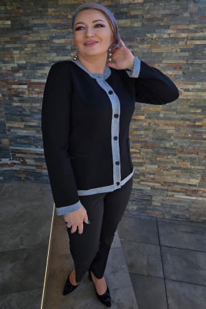 Cardigan JT22 negru/gri Magnetic [1]