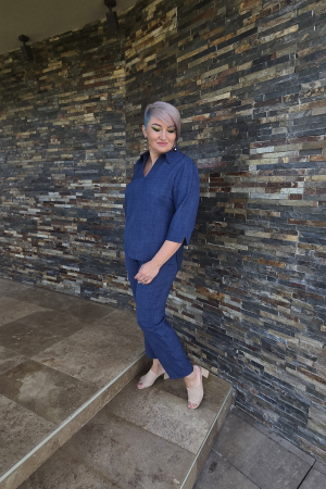 Imbracaminte Femei - Compleu 4415 bleumarine La Donna
