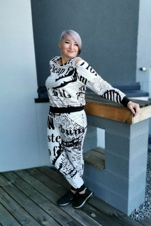 Compleu sport 327 alb/negru Effect [8]