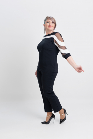 Compleu T100 alb/negru [1]