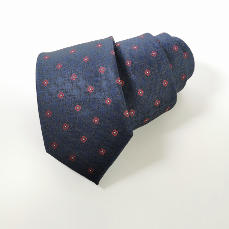 Cravata 247 bleumarine flori Massimo Clessi [4]