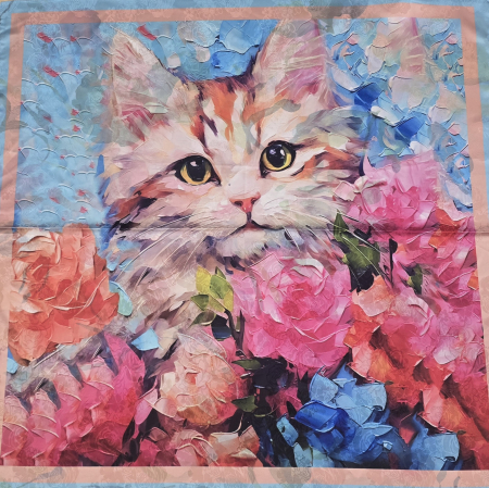 Esarfe, Fulare dama - Esarfa 70/70 matase 2 fete V10 Racomy