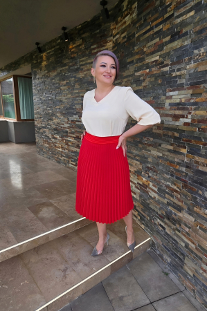 Fuste dama - Fusta 395 rosie Exnec