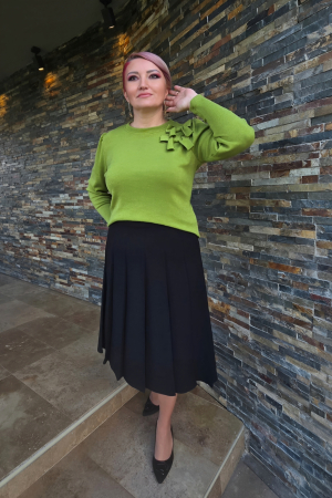Imbracaminte Femei - Fusta 442 neagra plisata Exnec