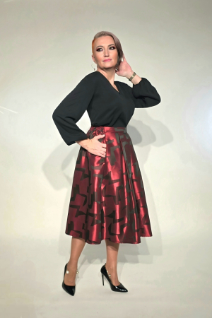 Imbracaminte Femei - Fusta 6104 bordo Anesia