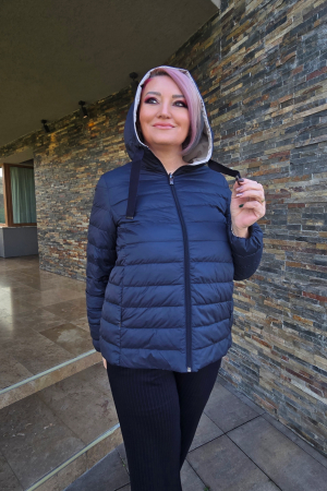 Geci si Scurte - Geaca Akva 2 fete bl/gri Madzerini