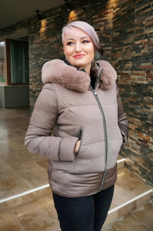 Imbracaminte Femei - Geaca Eloisa bej Virginia Blu S