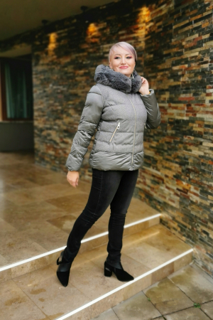 Geaca Eloisa gri Virginia Blu [2]