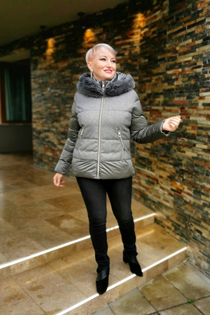 Geaca Eloisa gri Virginia Blu [4]