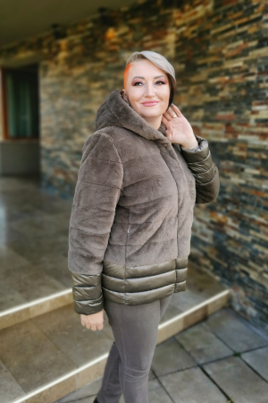 Geaca Ilaria kaki Virginia Blu [5]